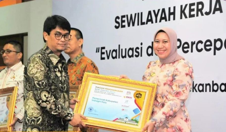 Satu-satunya di Riau, Kabupaten Inhu Raih BKN Award tahun 2023