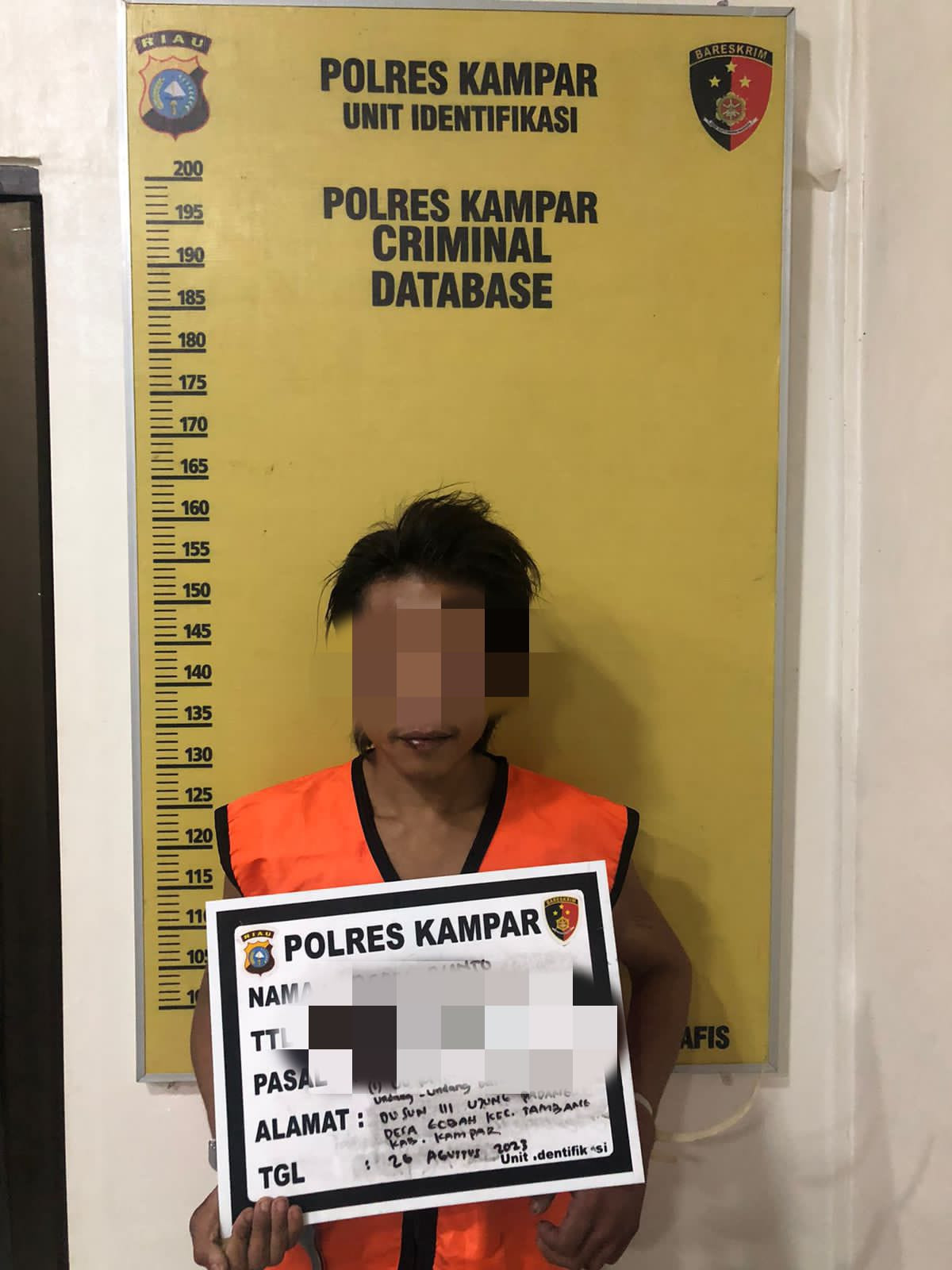 Pelaku Narkoba Tusuk Polisi Degan Gunting, Saat Penangkapan