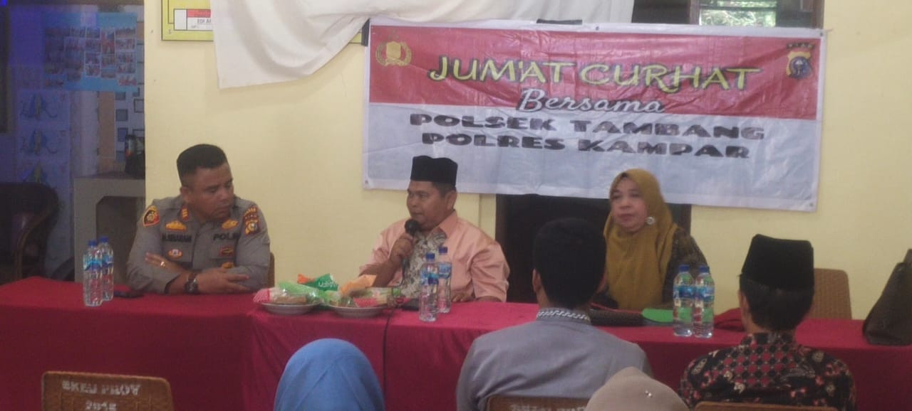Masyarakat Desa Padang Luas Curhat, Polsek Tambang Berikan Solusi