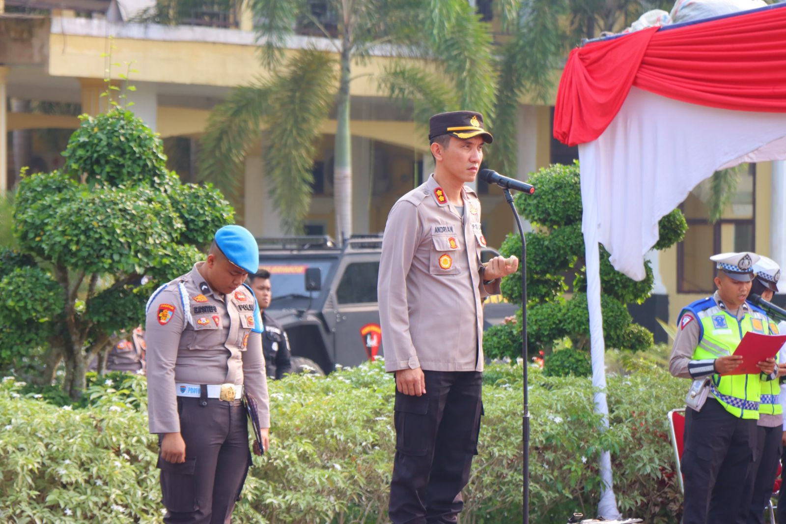 Pemilihan Penghulu 2023 Dimulai, Polres Gelar Pasukan