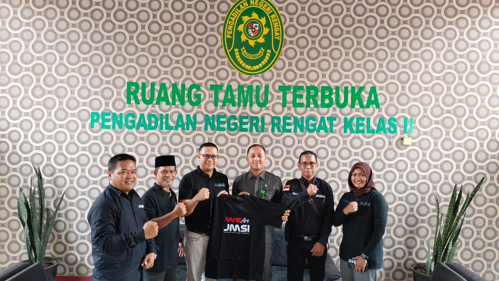 Dalam Audiensi, PN Rengat Ajak JMSI Tangkal Berita Hoax