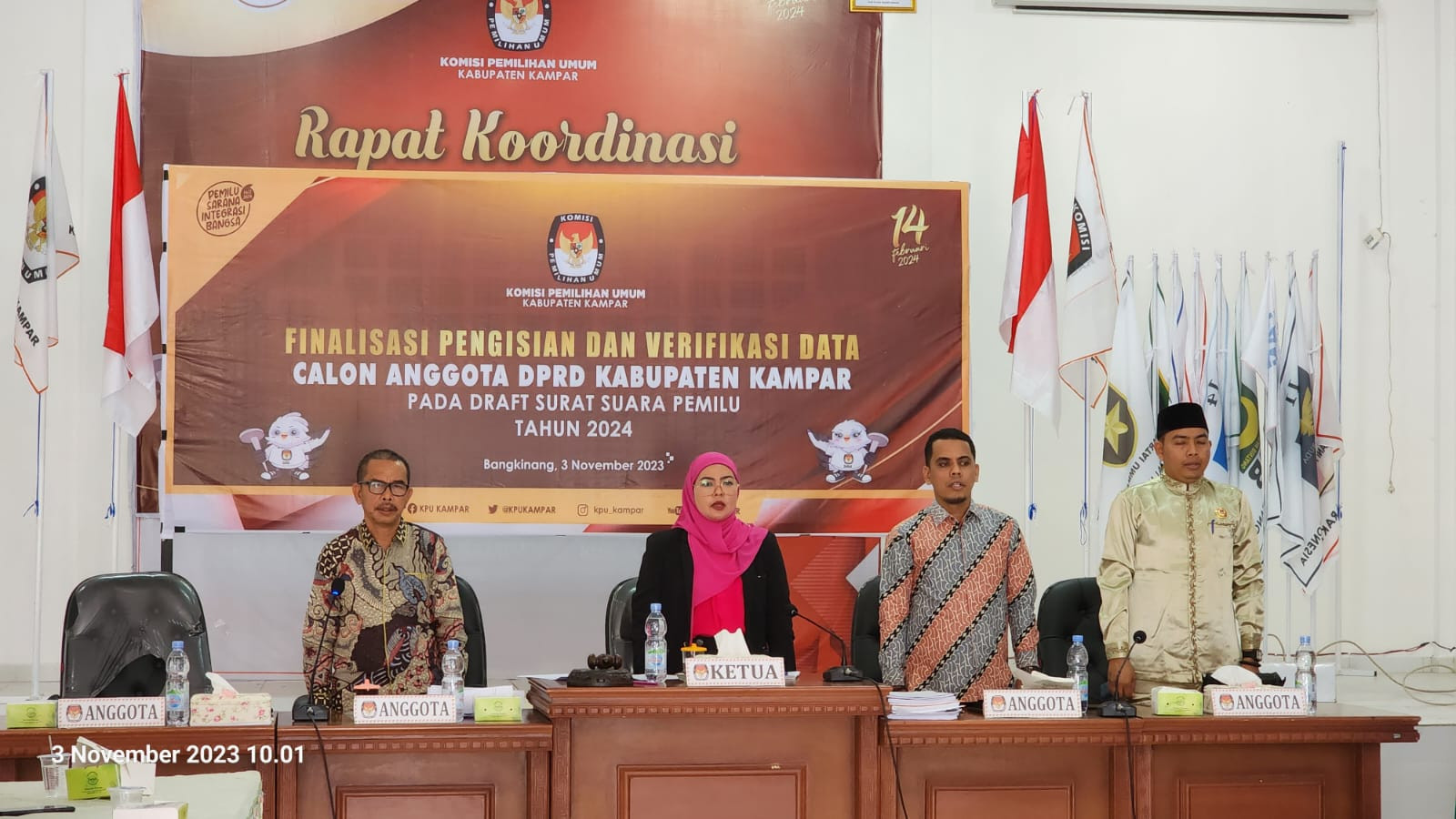 556 DCT Anggota DPRD Kampar di Tetapkan KPU