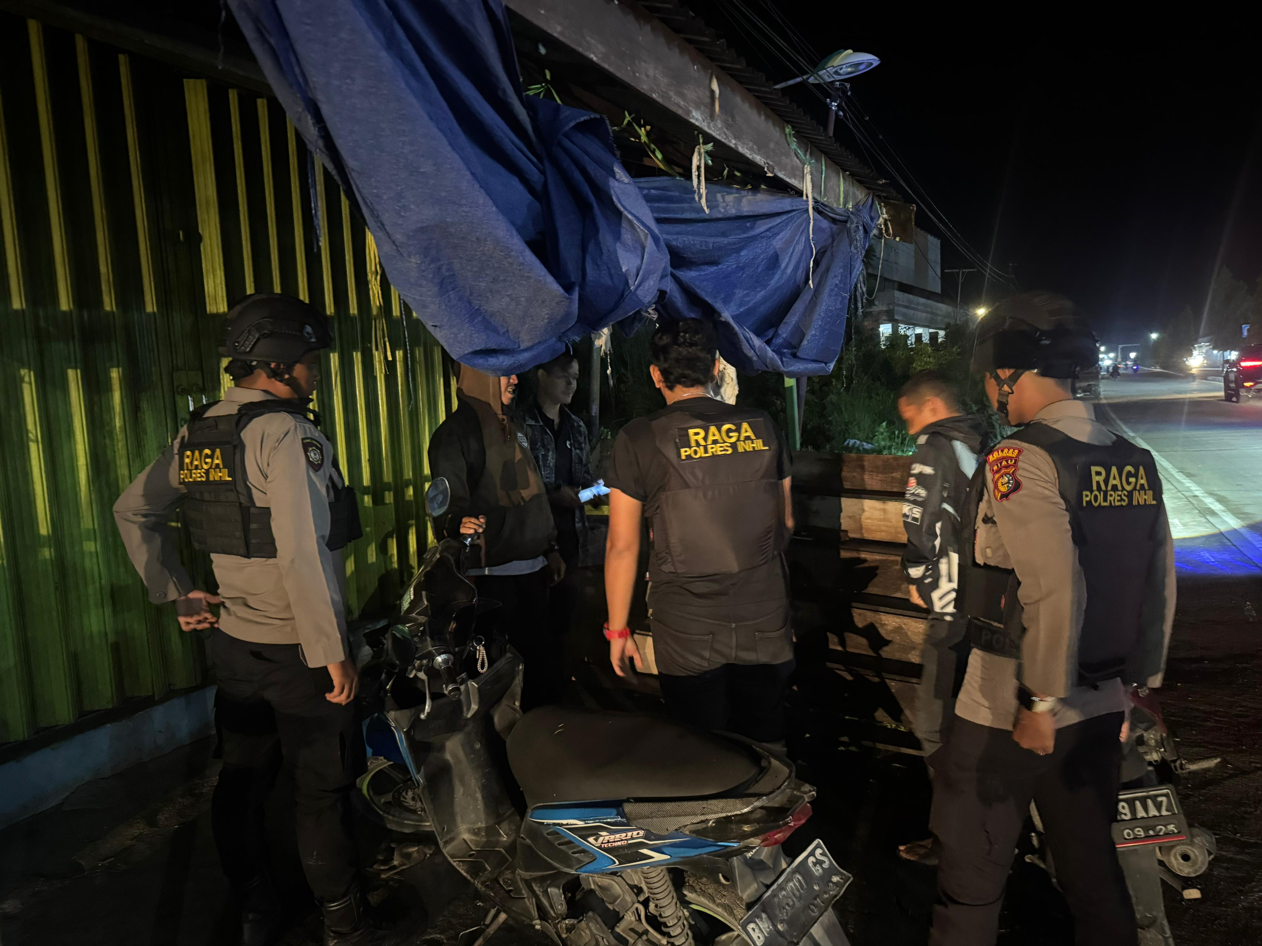 Tim Raga Polres Inhil Polda Riau Rutin Melaksanakan Patroli