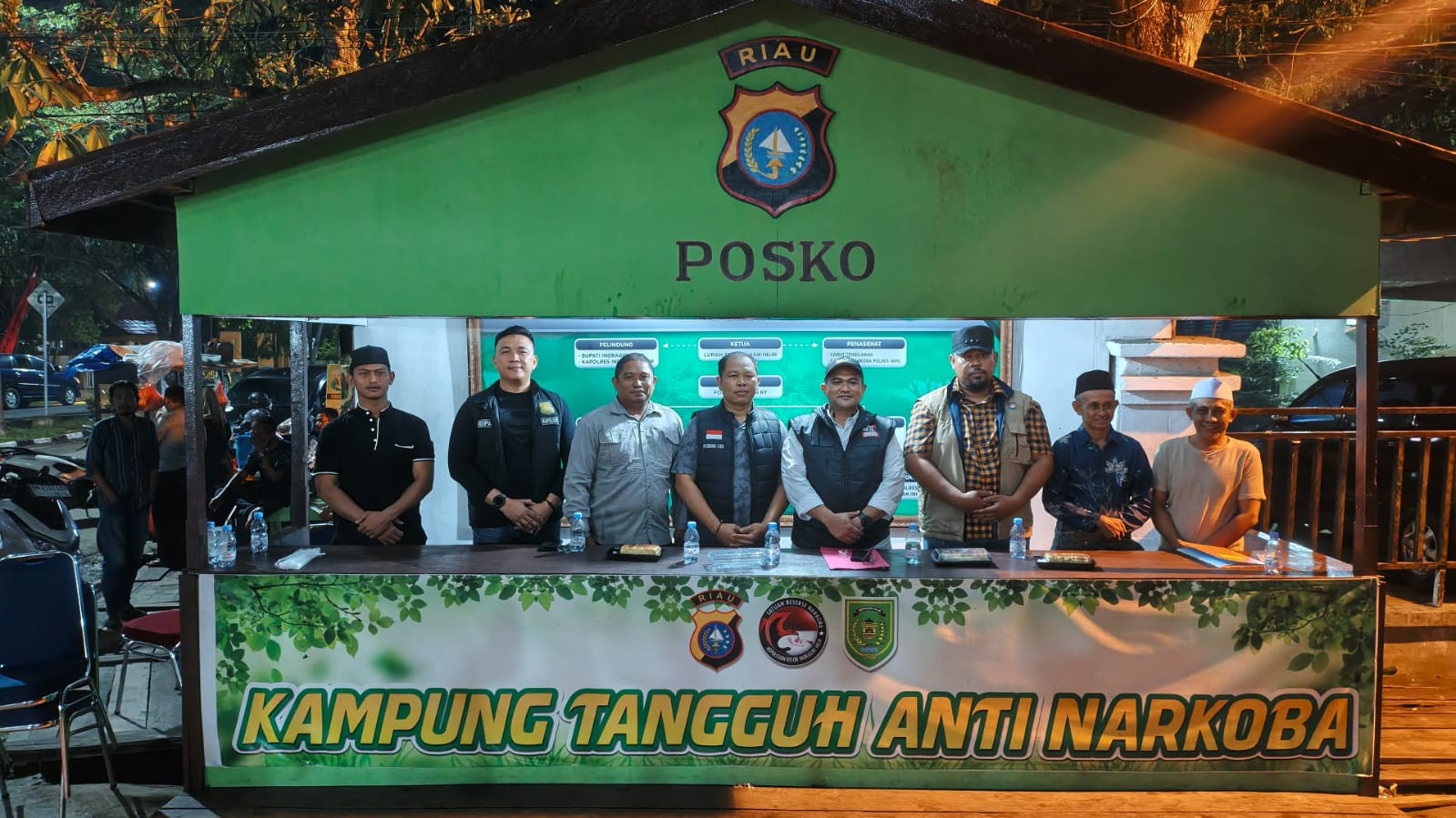 Polda Riau Nilai Kampung Bebas Narkoba di Tembilahan dalam Rangka Hari Bhayangkara ke-80