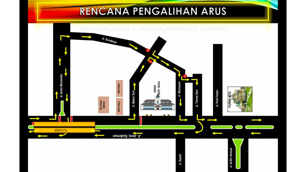 Demo Hari Ini, Berikut Skema Pengalihan Arus di Pekanbaru