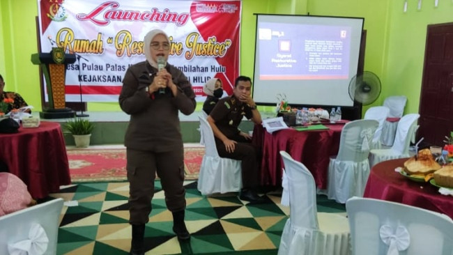Kepala Kejari Inhil Resmikan Rumah Restorative Justice