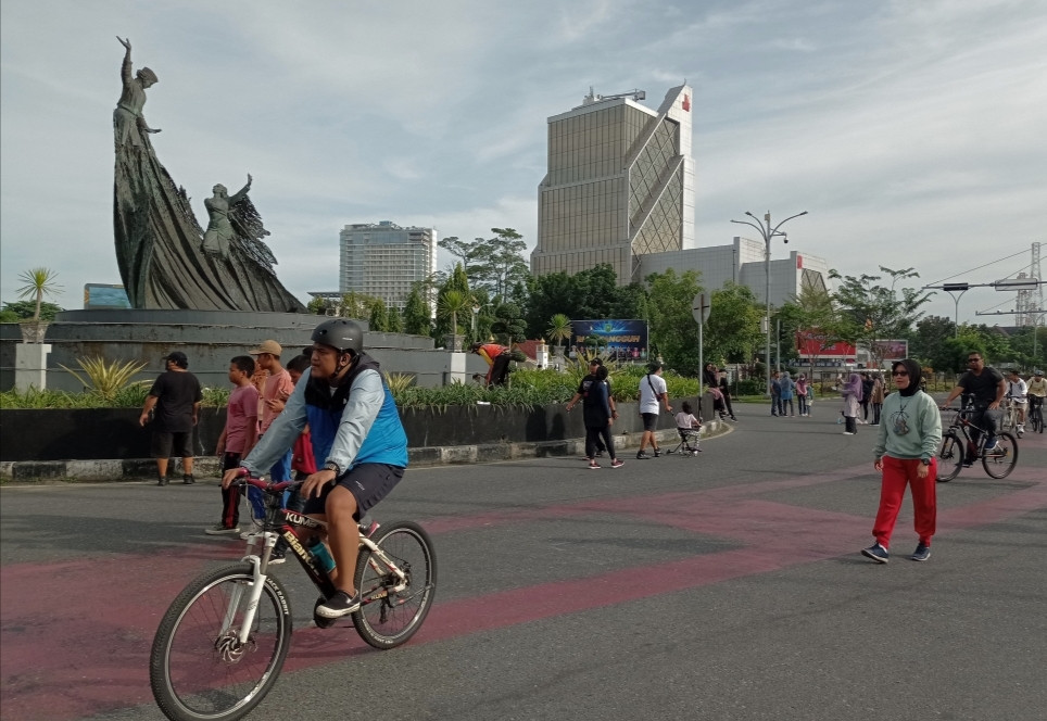 Setelah Absen 2 Tahun, Warga Pekanbaru Kembali Pijak Aspal CFD