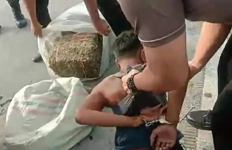 Polres Tebing Tinggi Ringkus Dua Laki-Laki Pengedar Ganja