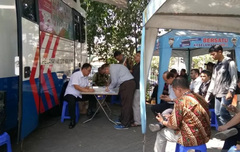 SIM Keliling Buka Pukul 08.00-14.00 WIB Di lima Lokasi Pada Rabu