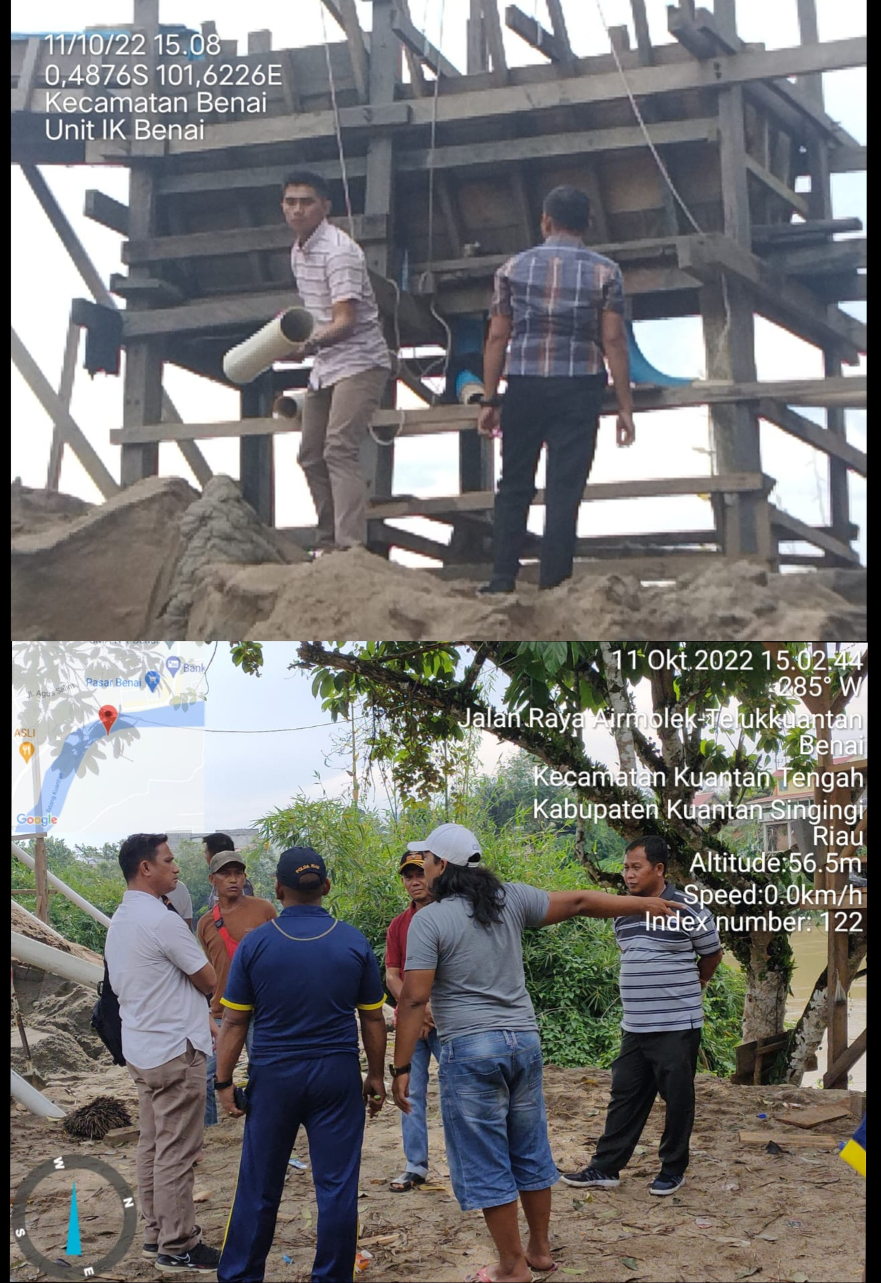 Tim Gabungan Lakukan Pengecekan Tambang Sedot Pasir