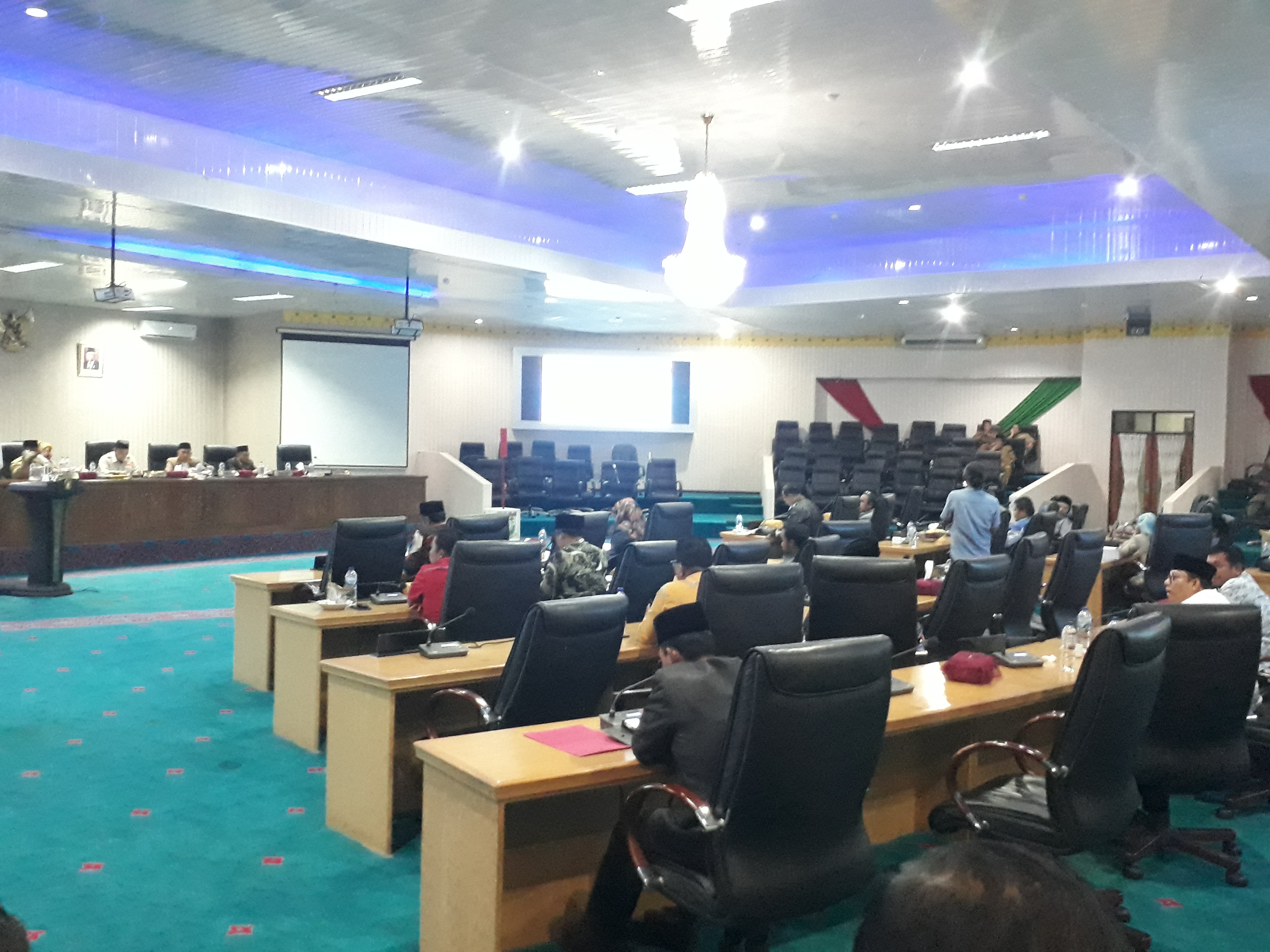 DPRD Kampar Rapat Paripurna 2 Ranperda Tahun 2022, di Hadiri 20 Anggota dewan 