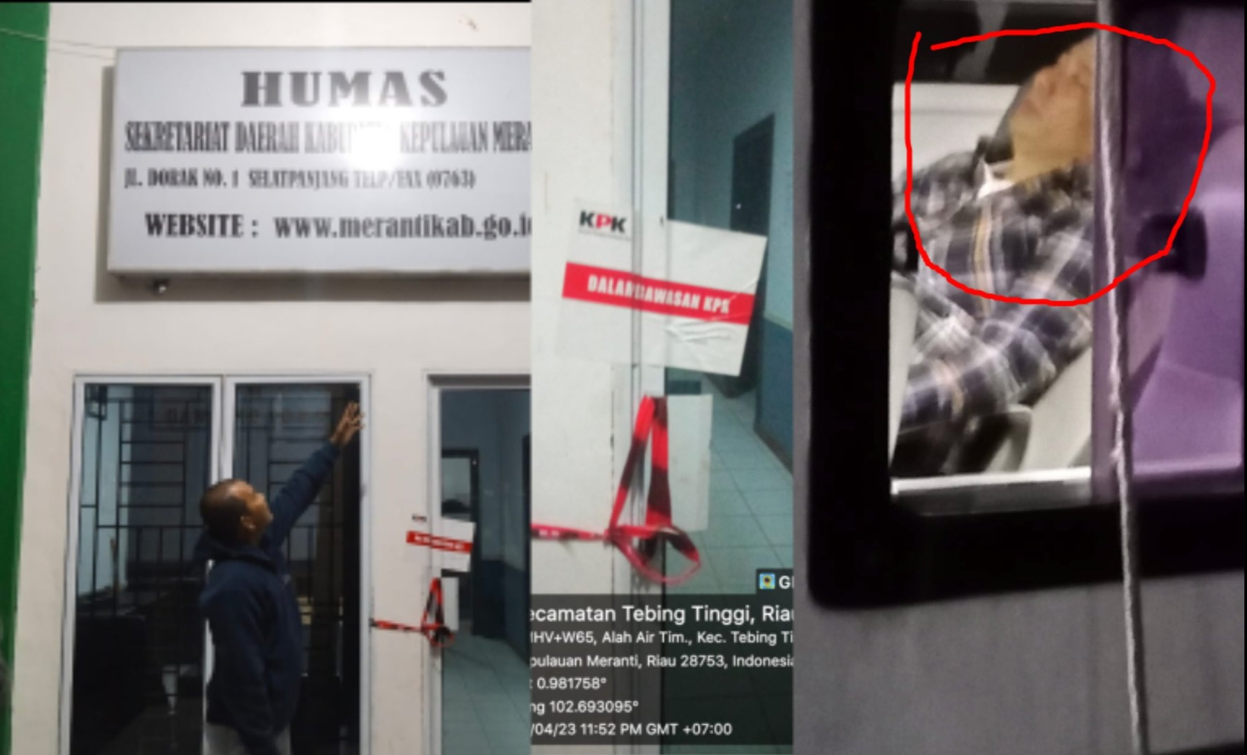 HM Adil dan Sejumlah Pejabat Diamankan KPK, Kantor Bupati Meranti dan Rumah Dinas Disegel 