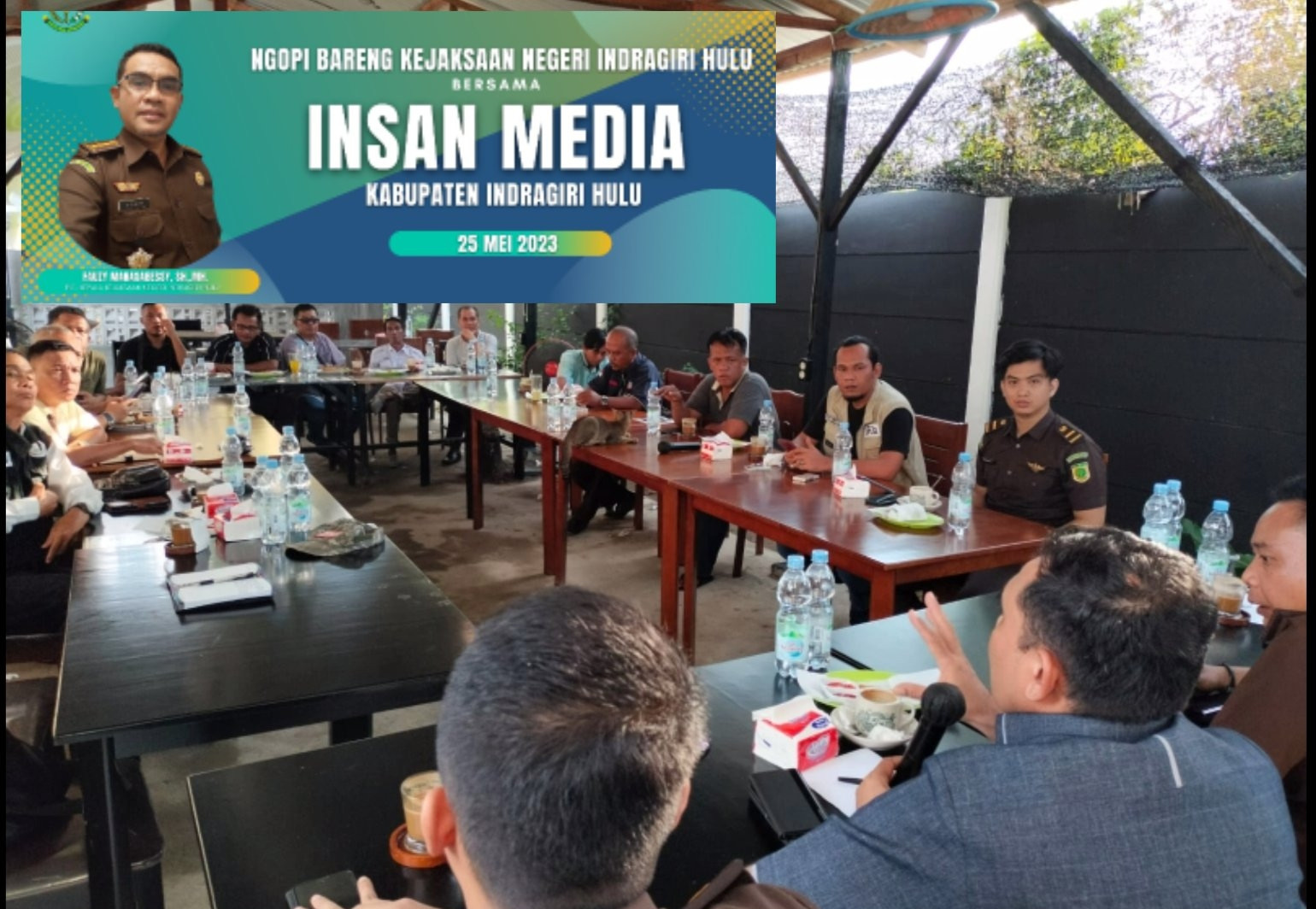 Ngopi Bareng, Kejaksaan Inhu Sampaikan Program Jaga ZAPIN ke Insan Media