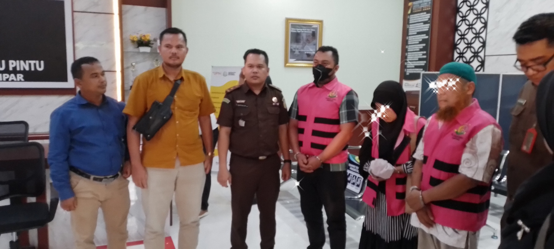 3 Tersangka Kasus Korupsi Pupuk di Kampar Sudah di Tahan Kejari Kampar 