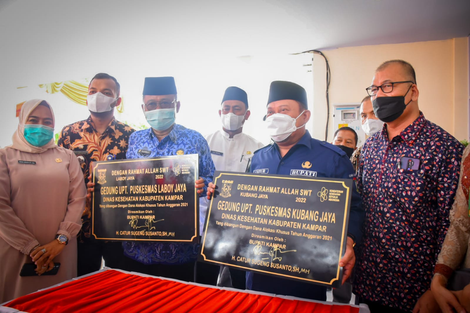 Bupati Catur Resmikan Dua Gedung UPT Puskesmas