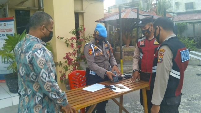 Propam Sidak Penggunaan Senpi Personel Polsek Tampan