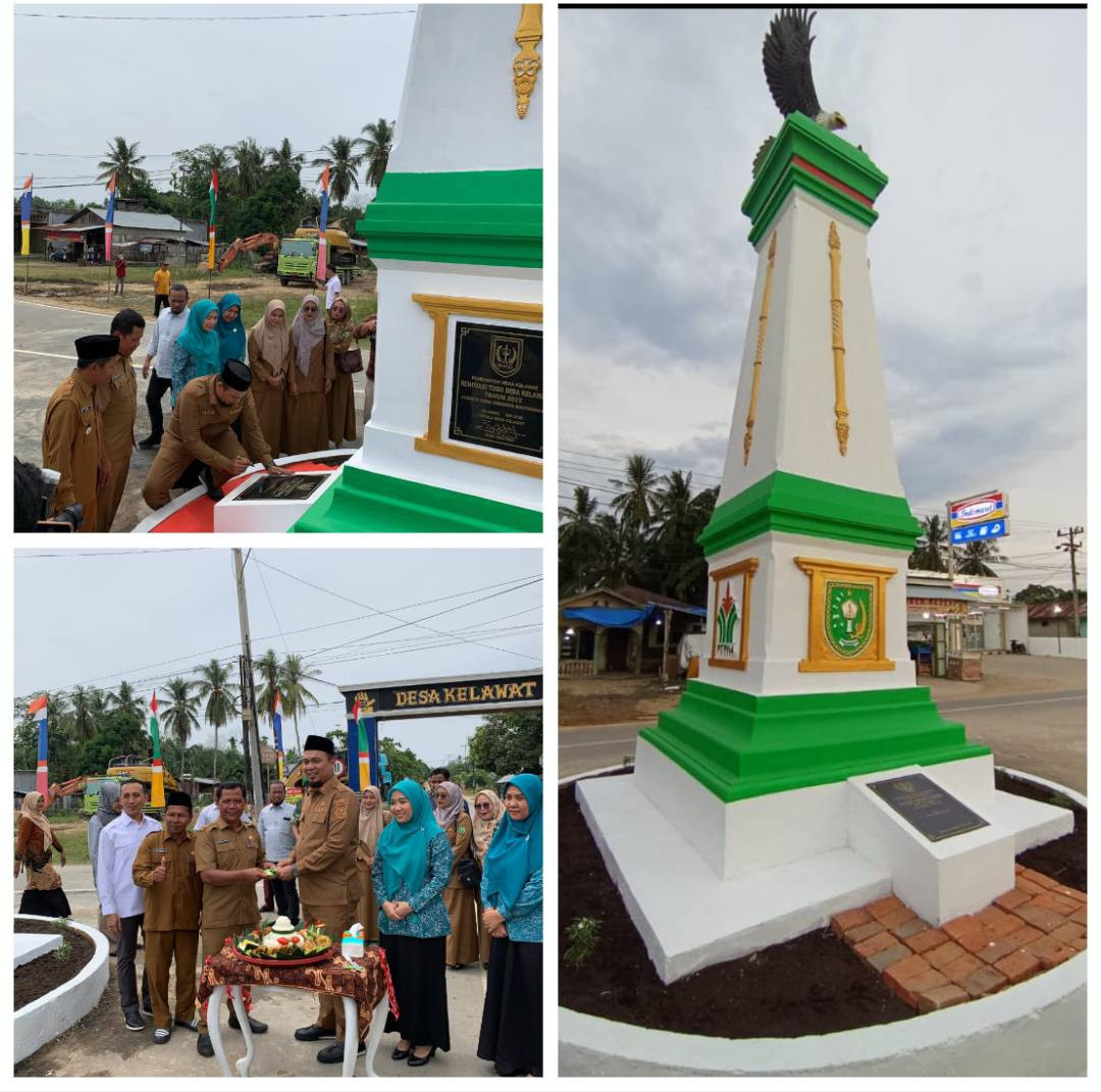 Monumen Tugu Desa Kelawat Diresmikan, Kades: Simbol Pemersatu dan Keindahan Desa