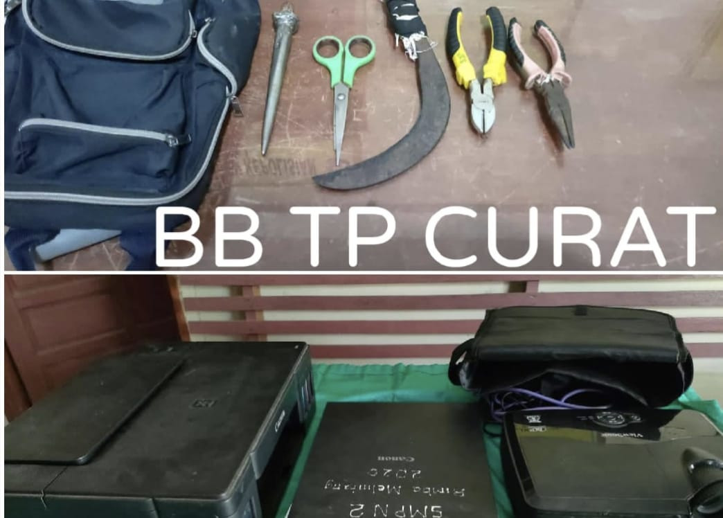 Pencuri Infocus SMPN 2 Rimba Melintang Ditangkap Polisi