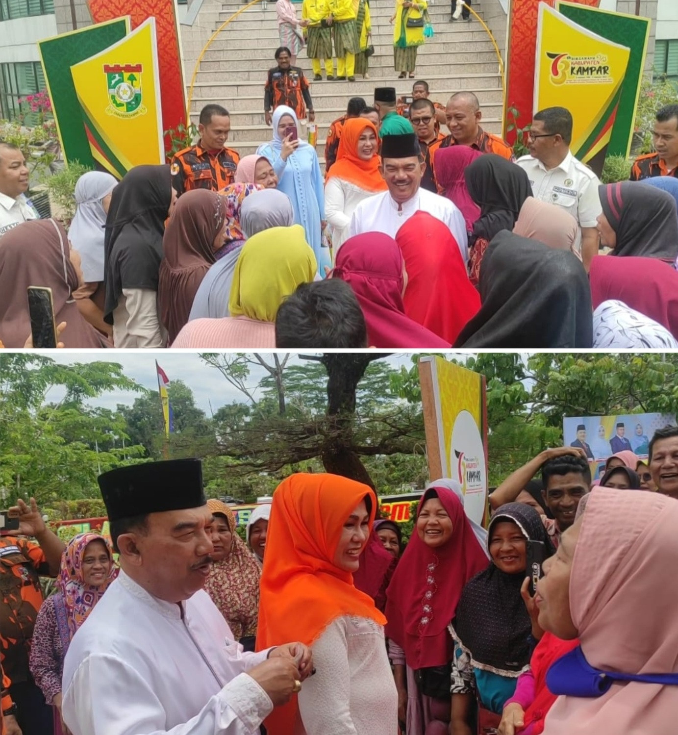 Jefri Noer di Tunggu Ratusan Masyarakat Kampar di Hut Kampar 