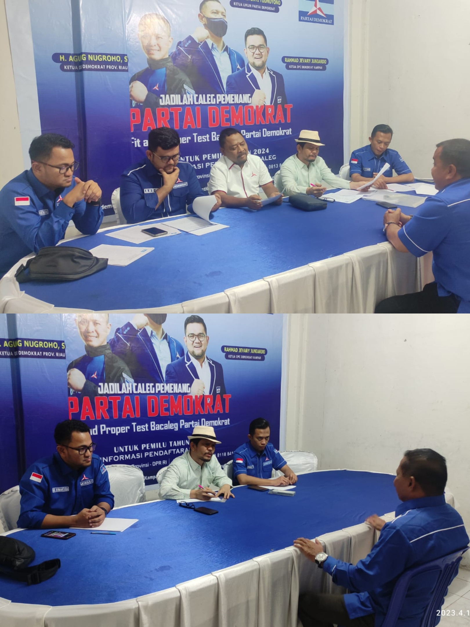 55 Orang Bacaleg Demokrat Kabupaten Kampar Uji Kelayakan