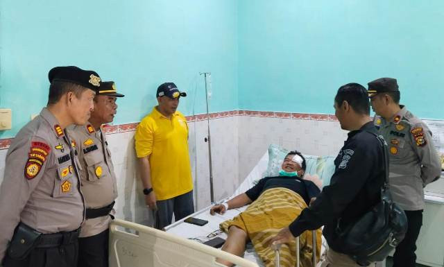 Polisi Periksa CCTV TKP Pelemparan Batu Mobil Sekretaris JMSI Inhu