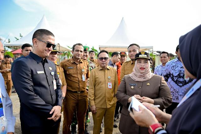 Bupati dan Kadisdik Tinjau Sekolah Terdampak Puting Beliung
