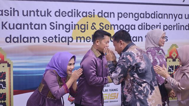 Pemkab Kuansing Gelar Kenal Pamit Kapolres, AKBP Angga Digantikan AKBP Ricky
