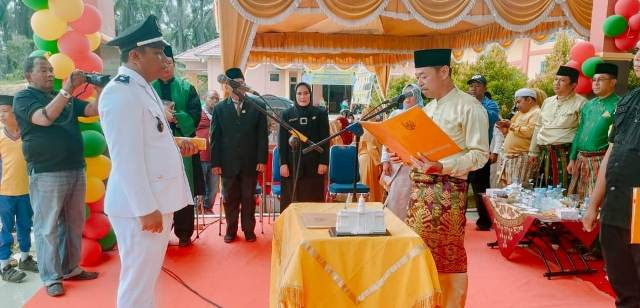 HUT Kecamatan Basira Ke 9,Bupati Lantik Penghulu Harapan Makmur Selatan
