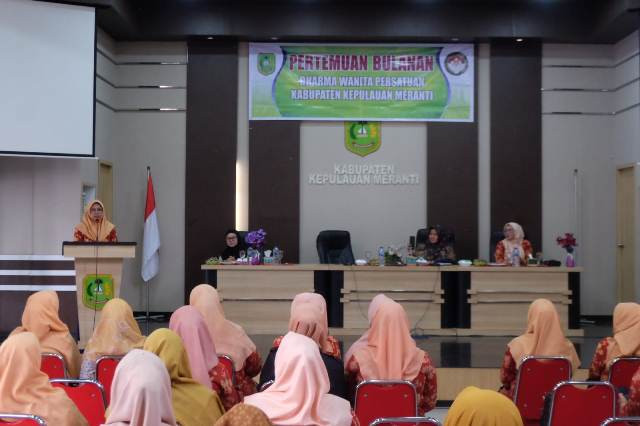 Gelar Pertemuan Bulanan, DWP Meranti Bahas Publik Speaking dan Larangan Politik Praktis