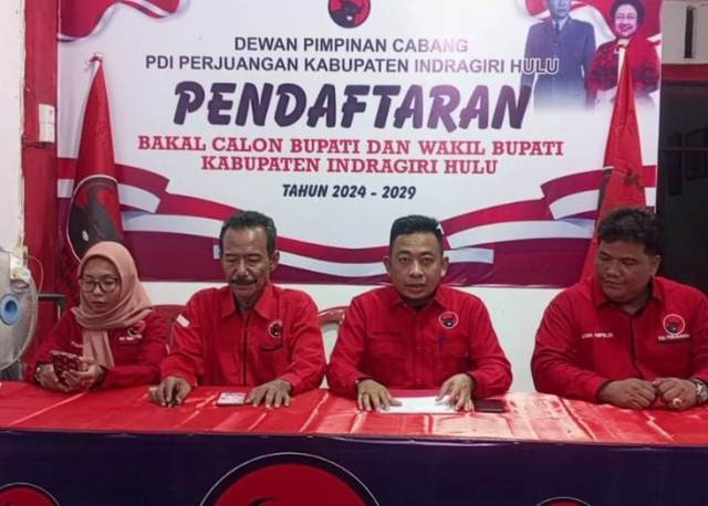 Resmi Ditutup, PDI-Perjuangan Inhu Terima 12 Orang Cabup dan Wacabup