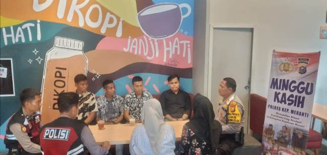 Minggu Kasih, Polres Kep Meranti merangkul kaum Remaja Selatpanjang sukseskan pemilu Damai