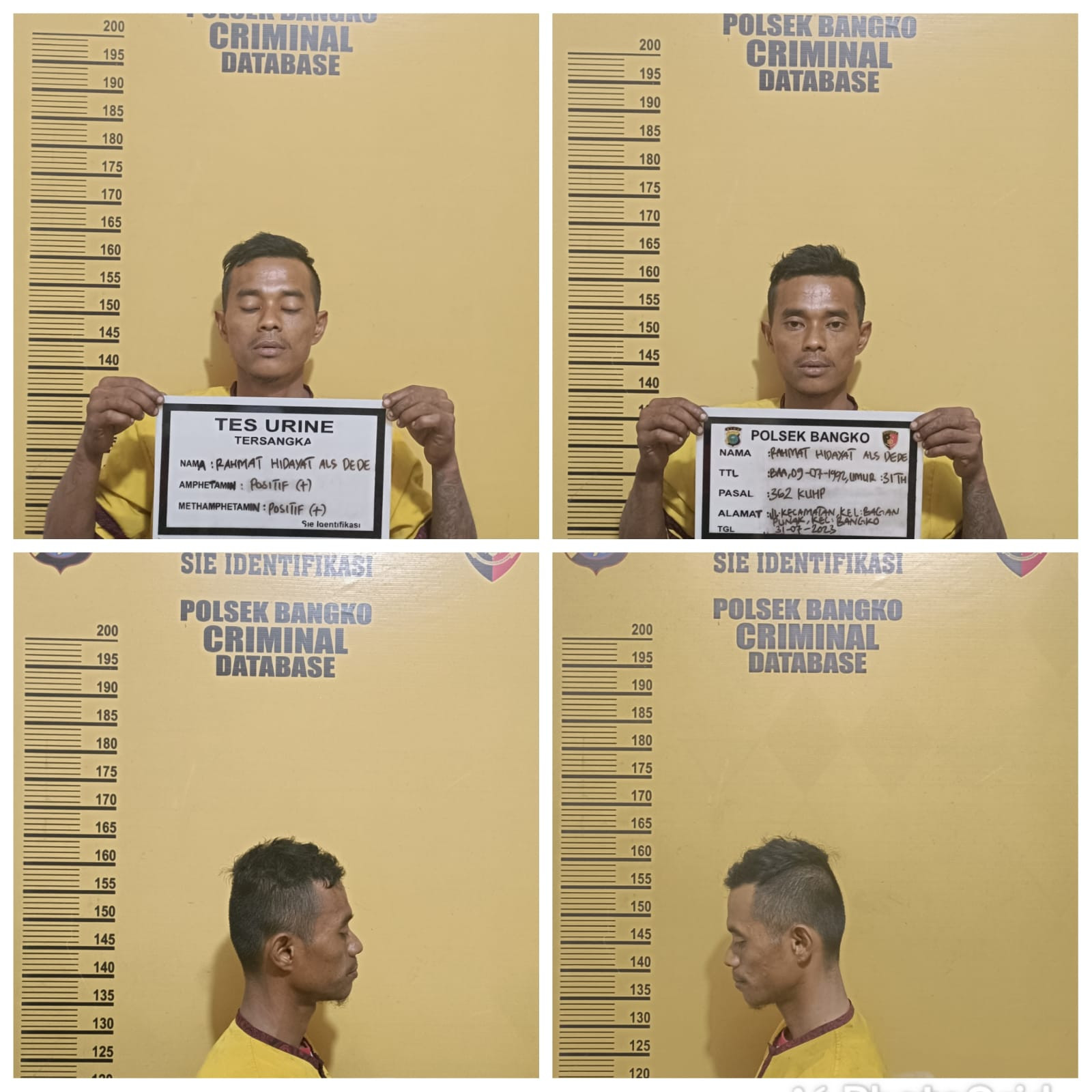 Maling, Pecandu Narkoba Diciduk Polsek Bangko