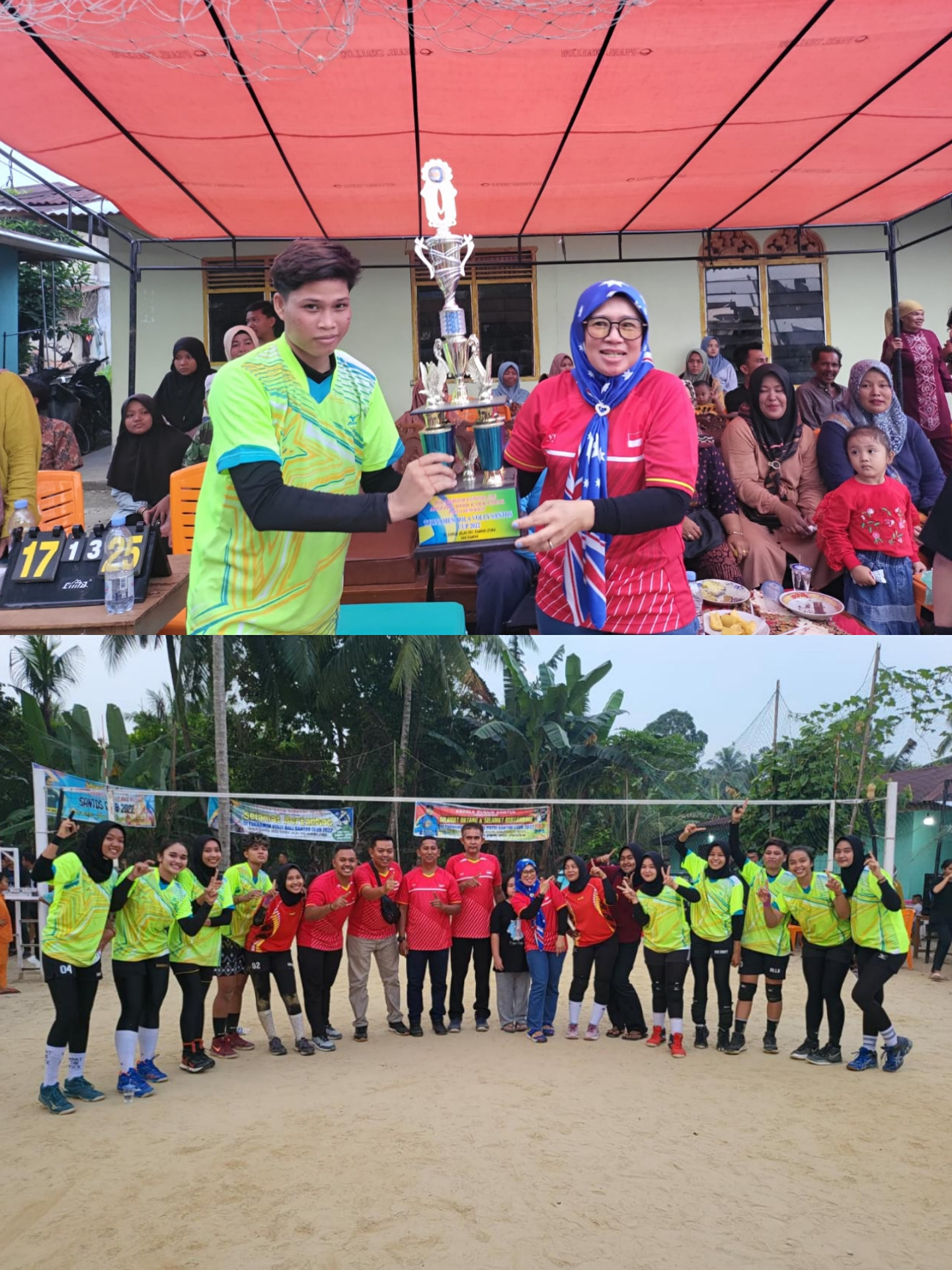 Tim Volly BSC Ambil Piala Bergilir Haswinda, di Kampar Utara 